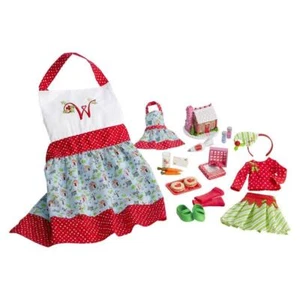 Delantales divertidos festivos para hornear American Girl Wellie Wishers para niñas y muñecas - Imagen 1 de 6