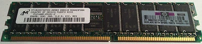 HP 261583-031 DDR PC2100 256MB ECC, REG - Image 1 of 2