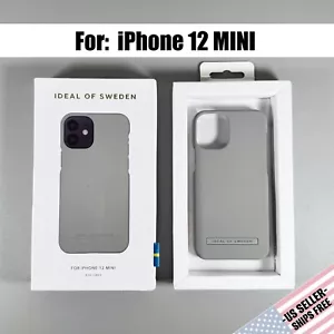 IDEAL OF SWEDEN Case for iPhone 12 MINI: Ash Grey | Minimalist Design | NEW - Picture 1 of 17