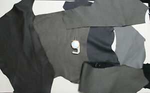 Leather Scraps Gray Leather offcuts Remnants Sheets Goatskin Sheep 1 - 3mm