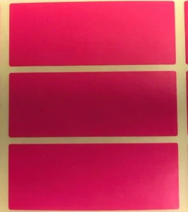 Large - Pink 30 x 78mm Colour Code Rectangles - Folder / File Stickers / Labels - Picture 1 of 17