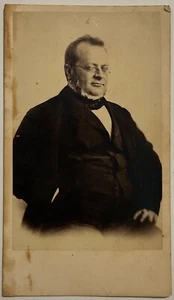ITALIENISCHES RISORGIMENTO CAMILLO BENSO GRAF VON CAVOUR FOTO SCHRANKFORMAT - Bild 1 von 2