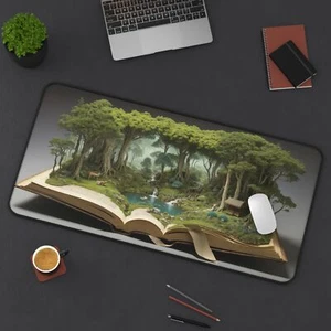Bezaubernde Wald Schreibtischmatte, Ästhetisch XL Mauspad Computer Gaming Schreibtischmatte - Bild 1 von 13