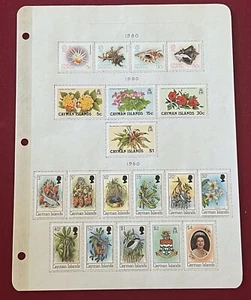 Cayman Islands Scott 444/462 Mint Shells,Flowers,Birds See Scan - Picture 1 of 1