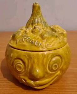 Vintage Sylvac Piccalilli Face Pot With Lid 4752 Fair Condition Some Chips - Picture 1 of 16