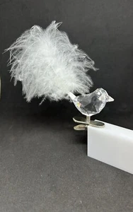 Swarovski Kristall Winter Vogel Clip Ornament mit Feder #0946477 Neu im Karton! - Bild 1 von 5