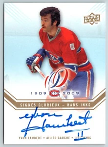2008-09 Montreal Canadiens Centennial Yvon Lambert Habs Tintas Habs-yl 95207 - Imagen 1 de 2