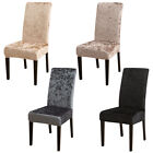 Crushed Velvet Dining Chair Covers Wedding Stretch Seat Slipcover Banquet Decor