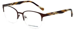 New LUCKY BRAND Rx Eyeglasses Frame w Soft Case - D105  / Brown (53-19-140) - Picture 1 of 6