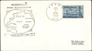 Estados Unidos, 1959. Primer vuelo FAM 14, C36, Guam - Yakarta - Imagen 1 de 1