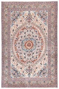 Kashmar Tissé à la Main Tapis de Perse 326x212 cm-Fine, Orient, Tapis, , Beige - Picture 1 of 11