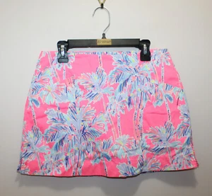 LILLY PULITZER ENERO FALDA BONITA TALLOS PALMERAS ESTAMPADO ROSA BRILLANTE MLTI TALLA 00 - Imagen 1 de 5
