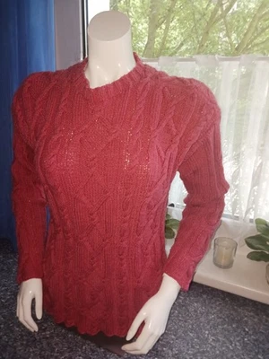Handgestrickter DAMENPULLOVER  IN Gr.38 Gebraucht  - Bild 1 von 4