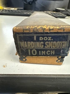 *Vintage* Hayes FIle Co 10" Warding Smooth Files One Doz - Picture 1 of 2
