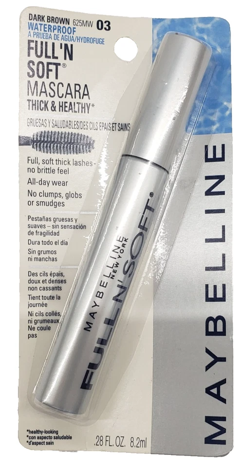 NEW Maybelline Full 'N Soft waterproof Mascara- 03 DARK BROWN - Image 1 of 1