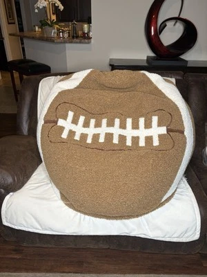 pottery barn Football Bean Bag Chair - Large 41" diameter -Bean Bag & Cover - Image 1 of 4