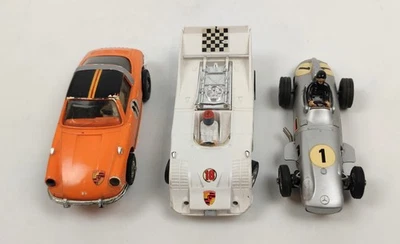 3x MÄRKLIN Sprint Porsche Targa, Porsche 917, Mercedes-Benz Monoposto 54 laufen - Bild 1 von 4