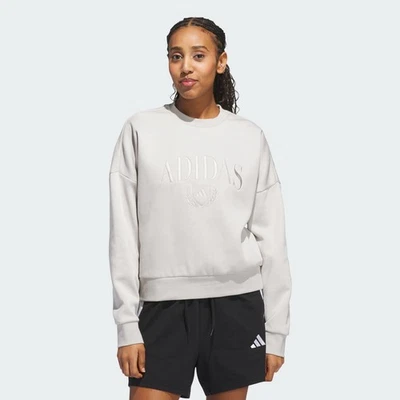 Moletom Adidas feminino aconchegante gráfico de férias - Imagem 1 de 4