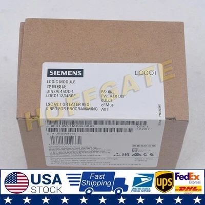 New Siemens 6ED1 052-1MD00-0BA8 6ED1052-1MD00-0BA8 LOGO 12/24RCE logic module - Image 1 of 4