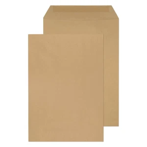 Valuex C4 Envelopes Pocket Gummed Manilla 80Gsm Pack 250 - 1380 - Picture 1 of 1