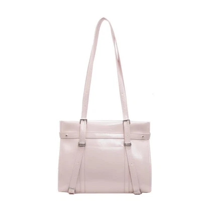 Urban Solid Color Knot Design Glossy Surface Pu Tote Bag For Women For Daily Use - image 1 of 4