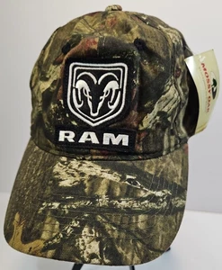Dodge Ram Trucks Mossy Oak Camo Ballcap Hat Hook and Loop Adjustment OSFM - Picture 1 of 9