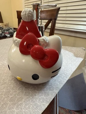 NEW  Hello Kitty with Red Santa Hat Christmas Soap Lotion Pump Dispenser, 6"x6" - Image 1 of 4