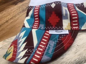 Cappellini di Nene Teal Southwest con berretto di saldatura bianco, cotone fatto a mano made in USA - Foto 1 di 5