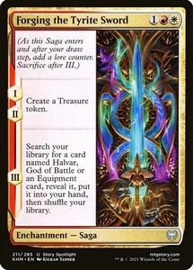 X 1 Forging the Tyrite Sword NM Kaldheim 211 MTG Magic The Gathering - Picture 1 of 1
