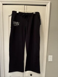 Ed Hardy Ladies Fleece Wide Leg Pants Size Medium - Picture 1 of 7