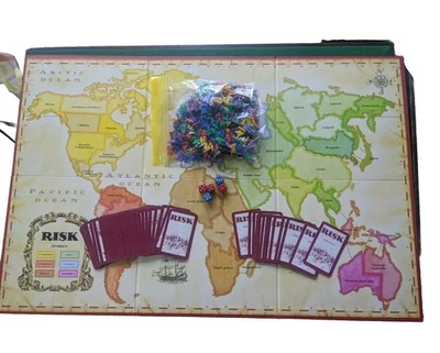 Risk, The World Conquest Game, Vintage 1992, Complete But No Rules Or Box - Image 1 of 4
