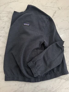 Patagonia Navy Blue M Sweatshirt Girl Organic Cotton 7 8 10 Year - Picture 1 of 7