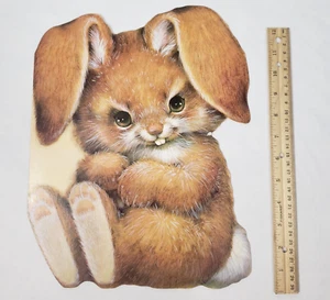 Enchantments Critter Sitters Bunny Rabbit Card Large 13" Vintage Birthday Used - Picture 1 of 16