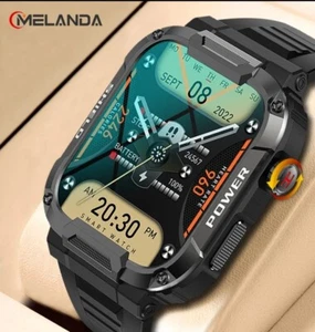 montre connectéeTiroir ANDA-Montre intelligente militaire étanchepour homme, ap - Photo 1/10