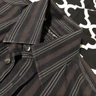 Dolce & Gabbana Button Front Shirt Mens Brown Striped Size 16/41 Italy C2
