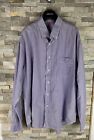 Boden Mens Size Xl Purple Checked Long Sleeve Shirt