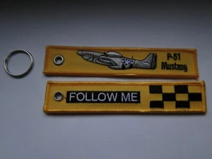 Schlüsselanhänger/Key-ring Follow Me  P 51 Mustang  ca 13x2,5, cm - Picture 1 of 1