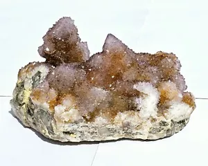 Amethyst Druzy Cluster, Spirit Quarz Kaktus Blumen, grober Zucker, 952 gms, 5,5" - Bild 1 von 12