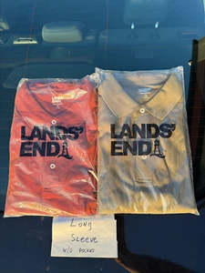 Lands' End Supima Polo Shirt Set of 2 – Men's XL, Long Sleeve, Traditional Fit - Picture 1 of 9
