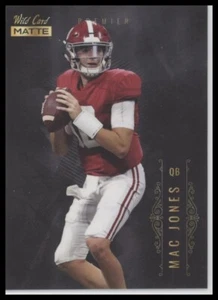 2021 Wild Card Matte Black Mac Jones #MBC-3 Premier Alabama Crimson Tide - Picture 1 of 2