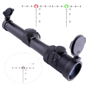 EB1-4x24 Rifle Scope 30mm Monotube Red Green Dot Sight Illuminated - Picture 1 of 5