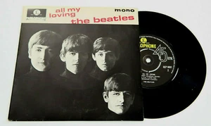 THE BEATLES - ALL MY LOVING EP (UK IMPORT) - ROCK 45 & PICTURE SLEEVE PARLAPHONE - Picture 1 of 2