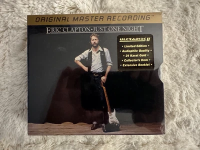 (BRAND NEW SEALED) ERIC CLAPTON JUST ONE NIGHT 24K GOLD MFSL CD SET - Image 1 of 2