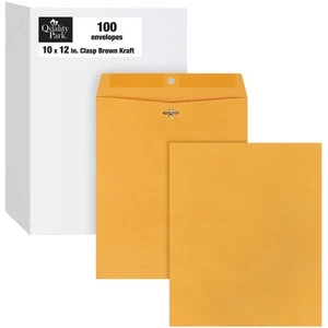 Sobres de cierre seguro y sello de goma 10x12 - Paquete de 100 para protección de documentos - Imagen 1 de 7