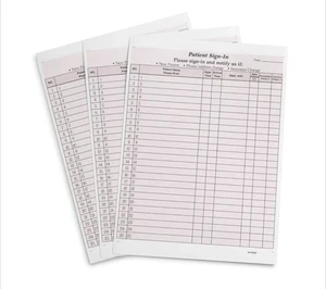 125 Patient Summit Blue Supplies Adhes in Sheets, Sign off Peel HIPAA Compliant - Picture 1 of 14