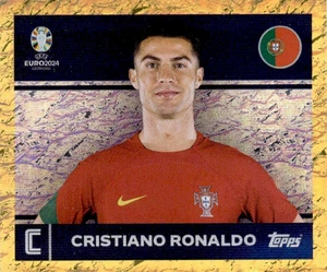 Pegatina Topps EURO EM 2024 - POR 2 Cristiano Ronaldo ORO - Edición Suiza SUIZA - Imagen 1 de 2