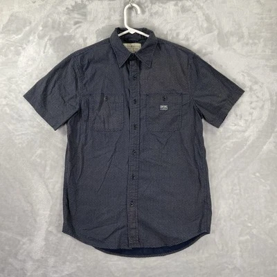 Camisa Denim & Supply Ralph Lauren Para Hombre Pequeña Abotonada Azul Geométrica Informal Foto 1 de 4