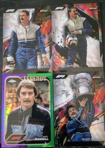 Nigel Mansell - '24 Chrome Purple Green Refractor, '24 Finest Uncommon #175 - Bild 1 von 10