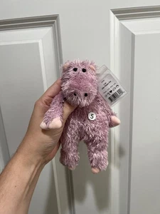 Jellycat NWT Bunglie Lilac Hippo Tot 7” Retired HTF Plush - Picture 1 of 6