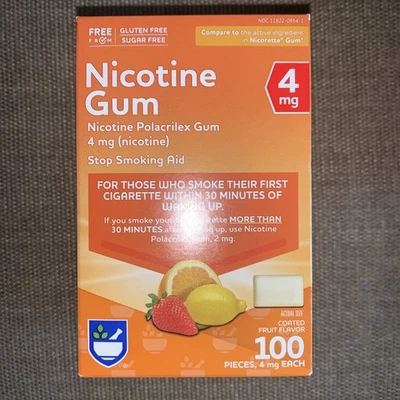 Rite Aid Nicotina Goma Sellada Recubierta Fruta 4mg 100 Piezas Selladas Exp: 4/2026 Foto 1 de 2
